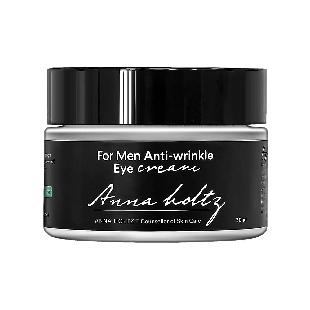 ANNA HOLTZ For Men Anti-Wrinkle Eye Cream 30ml product shot — Gentleman Korea premium Korean skincare for men, 30ml jar