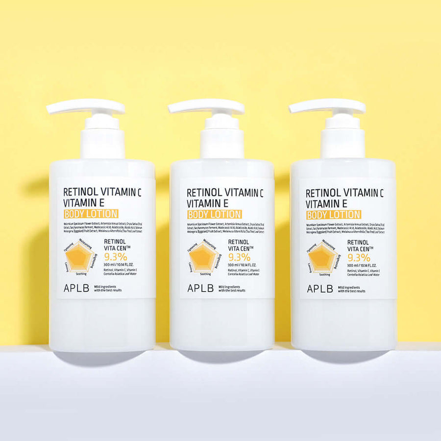 Aplb レチノール ビタミンC ビタミンE ボディローション 300ml
