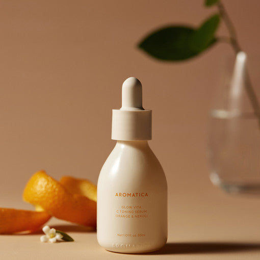 AROMATICA Glow Vita C Orange & Neroli Toning Serum 30ml | Kool Seoul