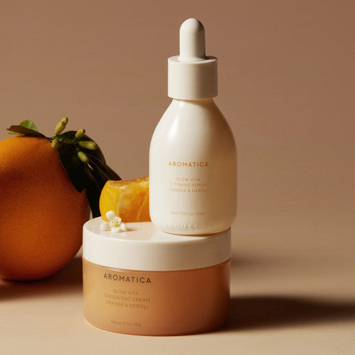 AROMATICA Glow Vita Set (Cream & Serum) | Kool Seoul