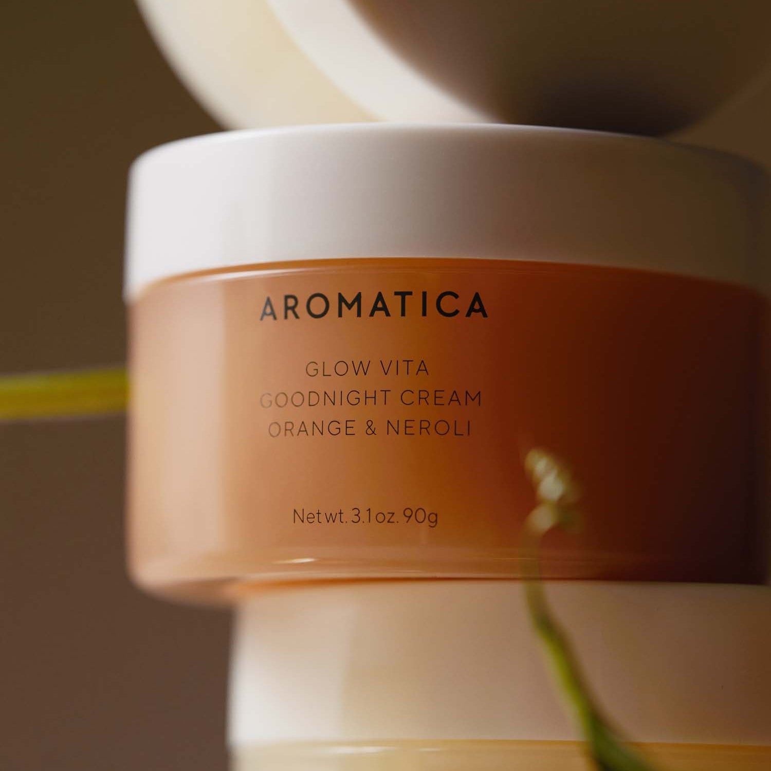 AROMATICA Glow Vita Toning Serum & Good Night Cream Set displayed with details.