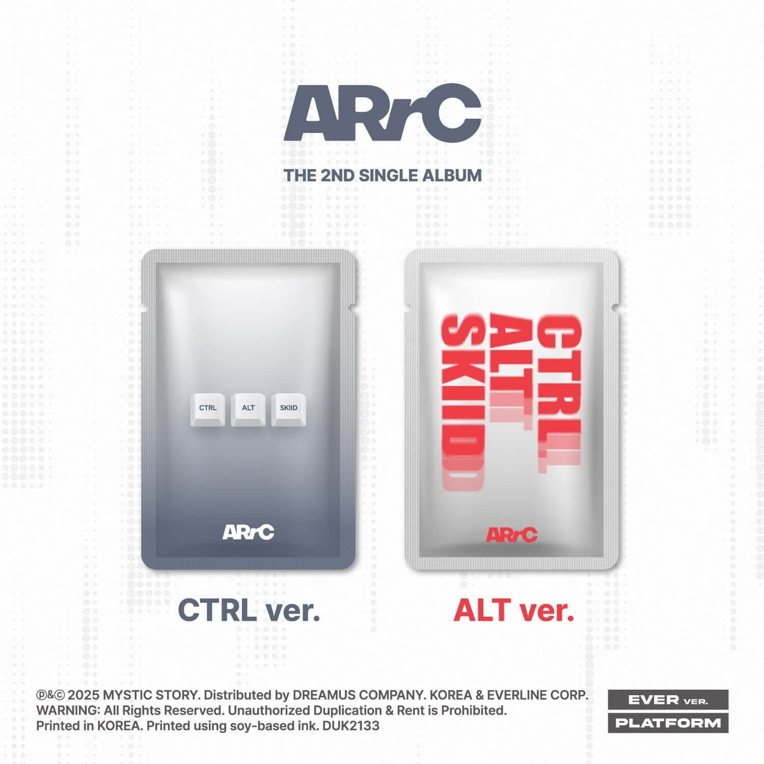 ARRC - [CTRL+ALT+SKIID] (CTRL & ALT Ver.) - Kpop Album | Kool Seoul - Buy Kpop Albums Online
