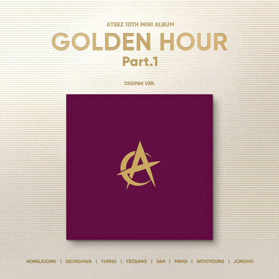 Ateez - 10th Album [Golden Hour : Part.1] (Digipak Ver.) (Set) - Kpop Album