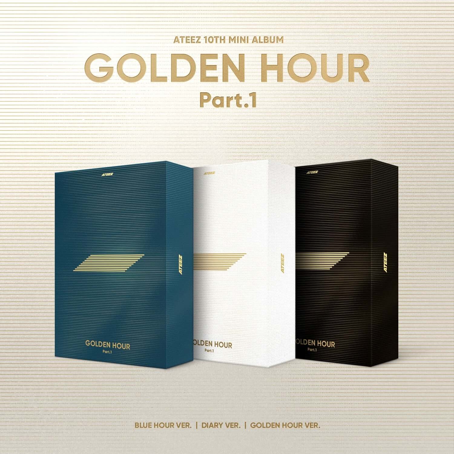 ATEEZ - 10th Album [GOLDEN HOUR : Part.1] (Set of 3) - Kpop  | Kool Seoul - Buy Kpop Albums Online