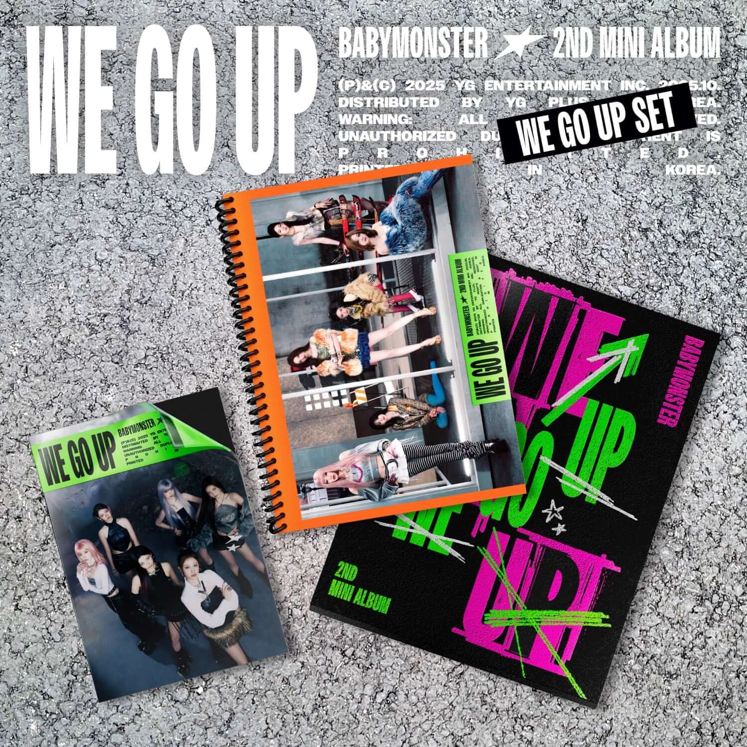 BABYMONSTER - 2nd MINI ALBUM [WE GO UP] SET - Kpop Album | Kool Seoul - Buy Kpop Albums Online