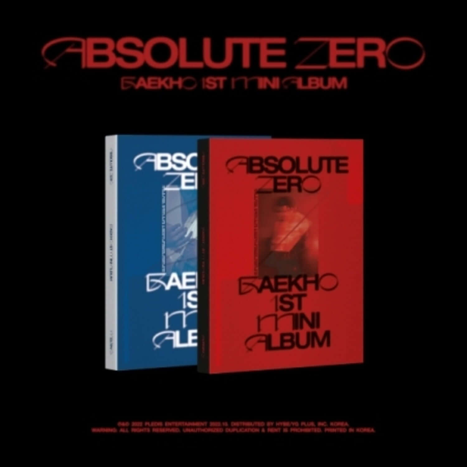 BAEKHO - BAEKHO 1st Mini Album [Absolute Zero] (Set of 2) -  | Kool Seoul - Buy Kpop Albums Online