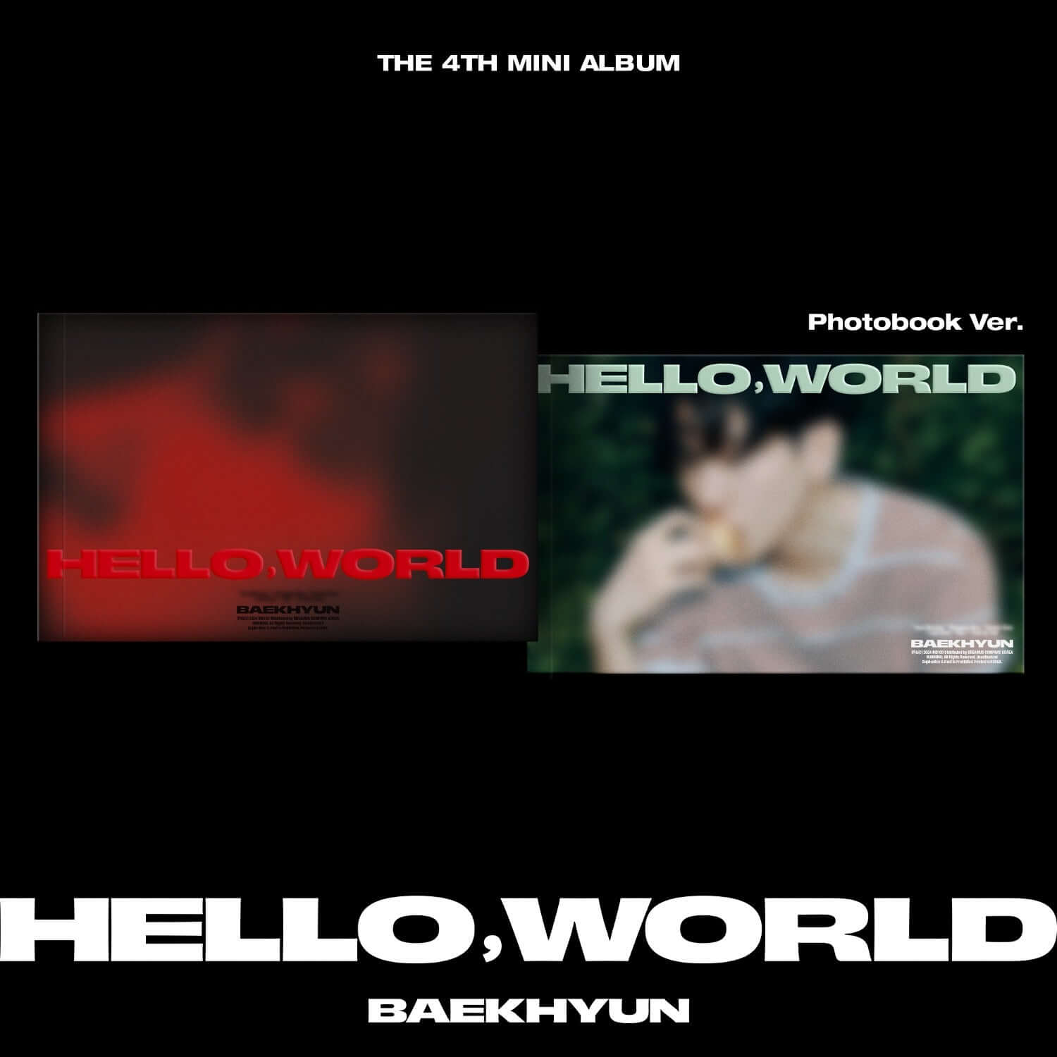 BAEKHYUN - 4th Album [Hello, World] (Photobook Ver.) (Set of | Kool Seoul - Buy Kpop Albums Online