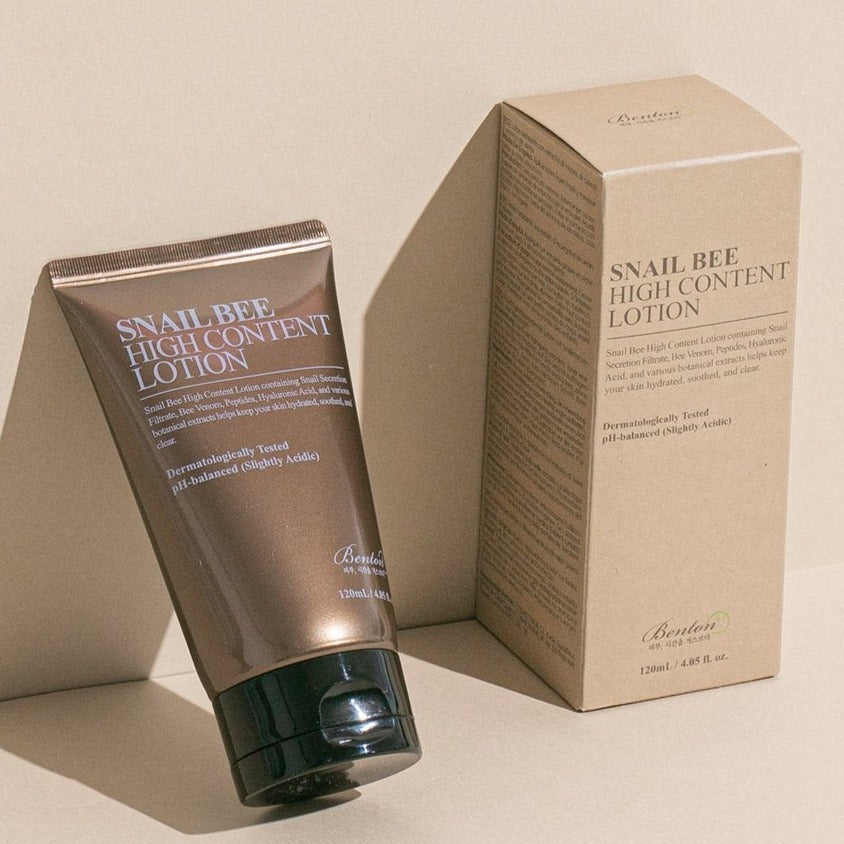 BENTON Snail Bee High Content Lotion 120ml packaging and bottle