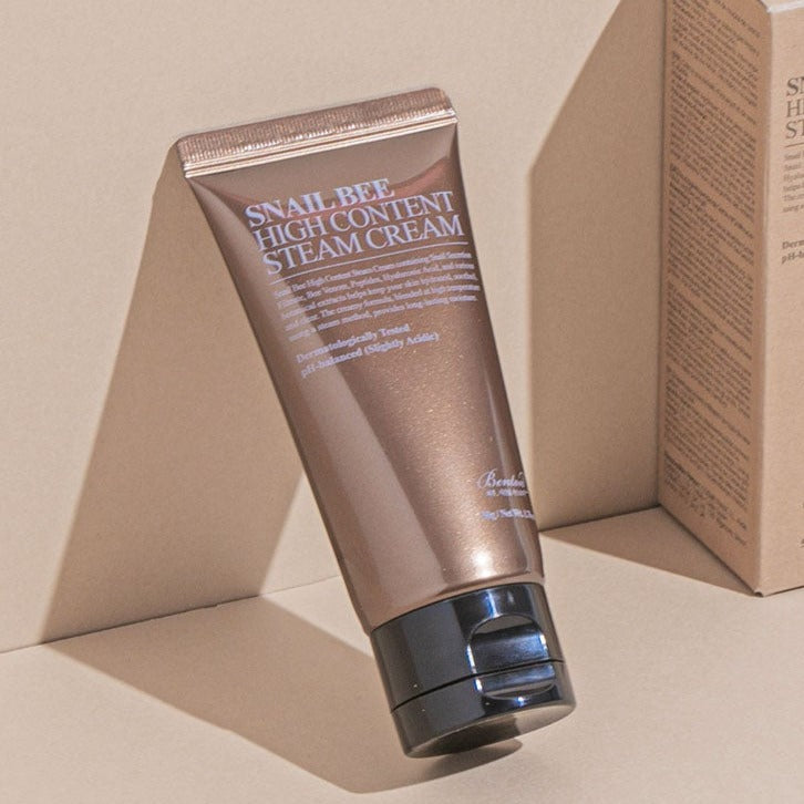 BENTON Snail Bee High Content Steam Cream 50g tube with packaging