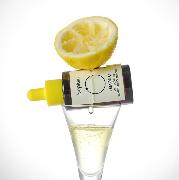 BEPLAIN Lemon Seed Glutathione Whitenning Ampoule 30ml with lemon and dropper