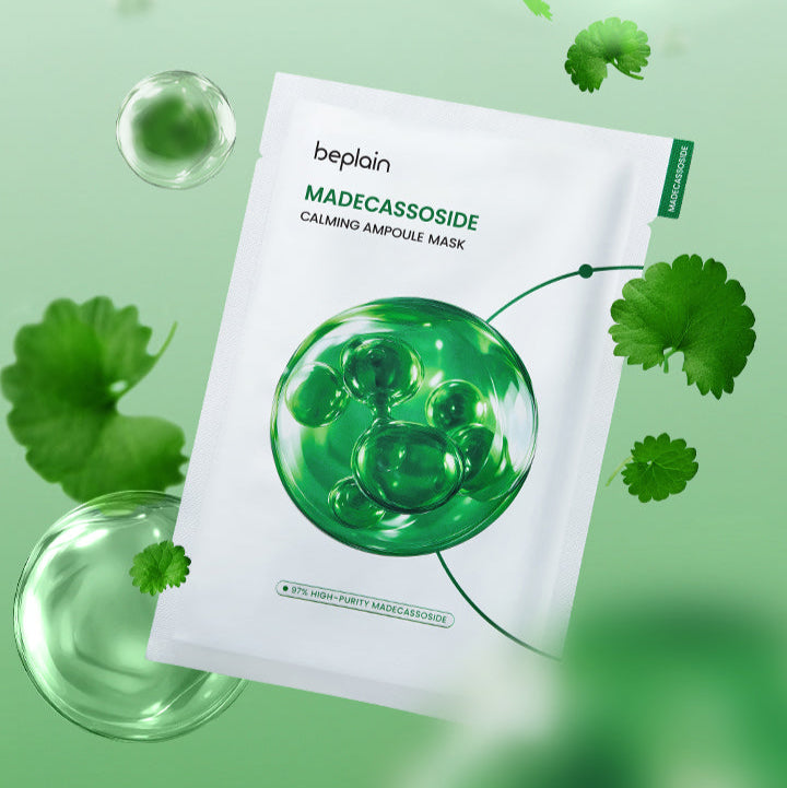 Beplain Madecassoside Calming Ampoule Mask 5 Sheets