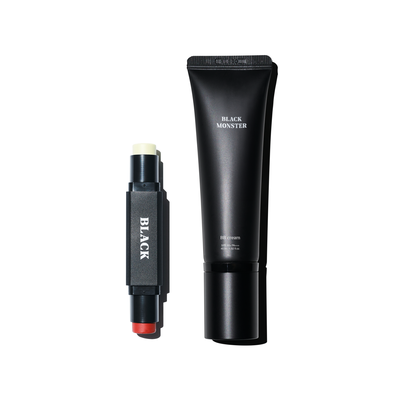 Alt Tag: BLACK MONSTER Basic Set gentleman Korea men's skincare duo — BB cream and multifunctional balm for men