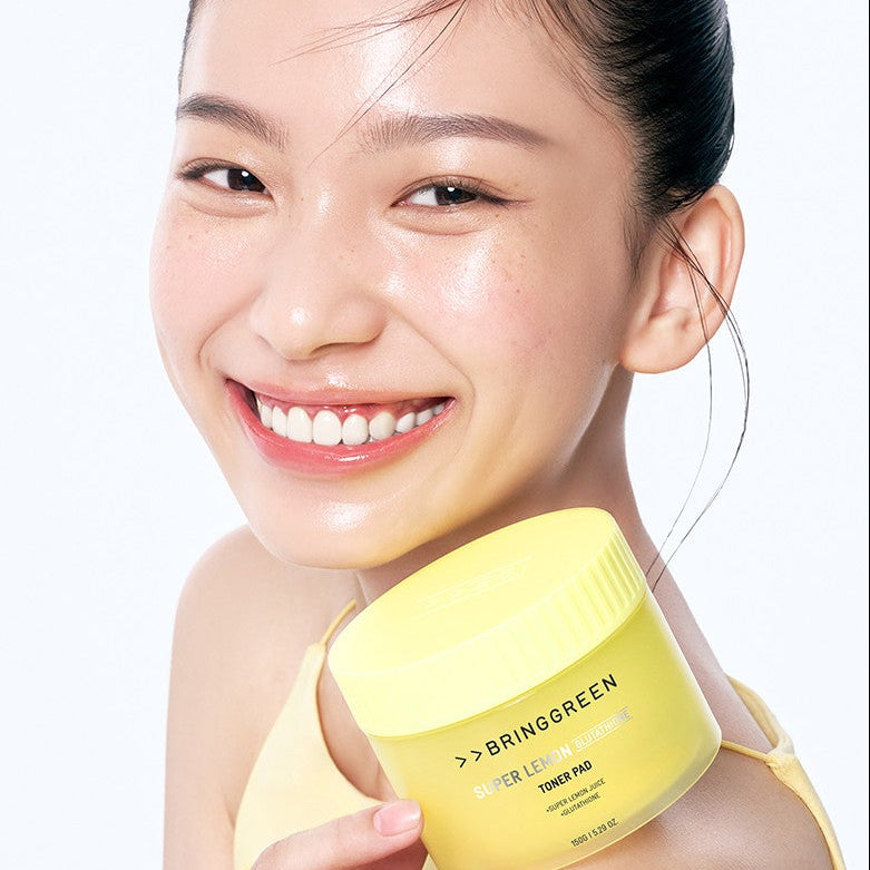 Bringgreen Super Lemon Glutathione Toner Pads 90 Pads + 90 Pad Refill Set