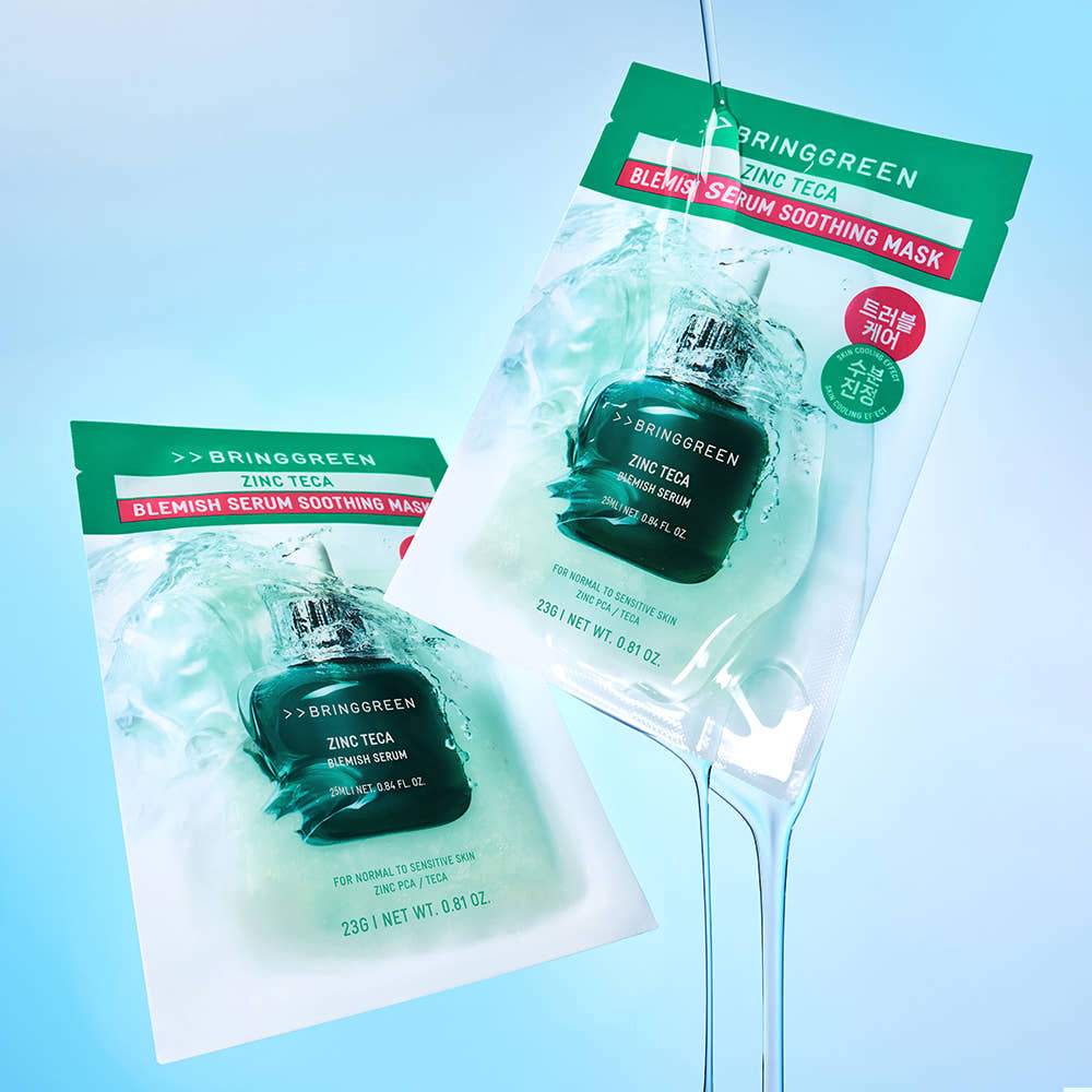 Bringgreen Zinc Teca Trouble Serum Soothing Mask 1 Sheet