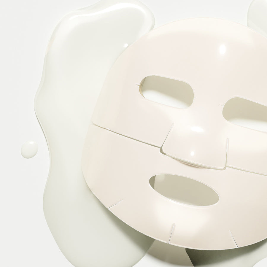 BRTC Lifting Toning Collagen Cream On Mask 5 Sheets on a glossy surface.