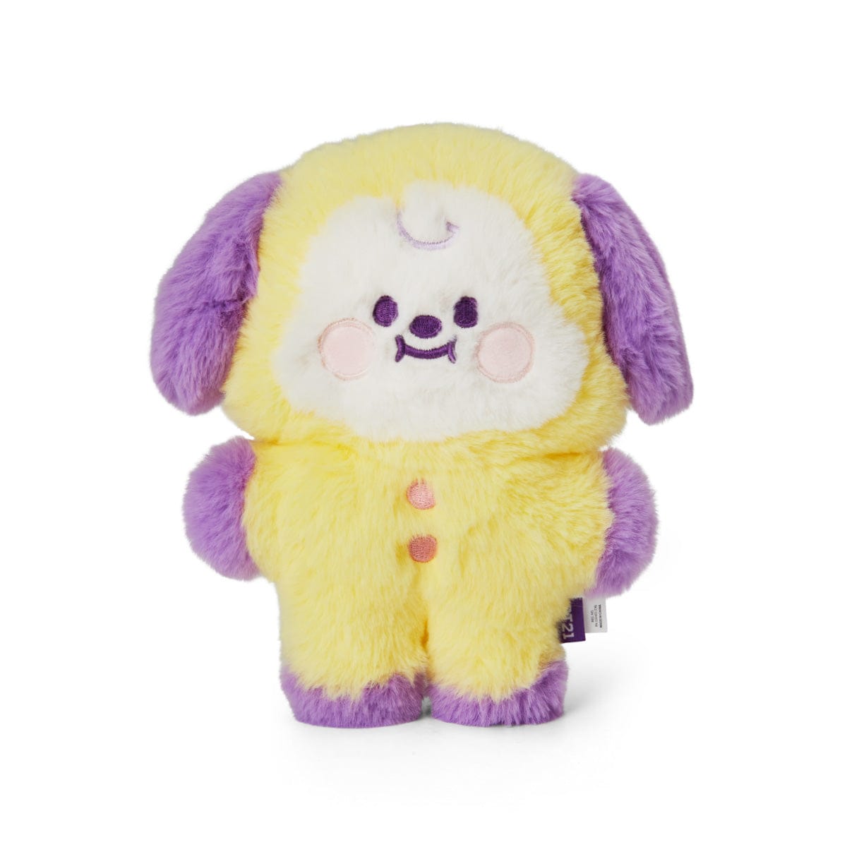BT21 BABY CHIMMY FLAT FUR STANDING DOLL PURPLE HEART EDITION