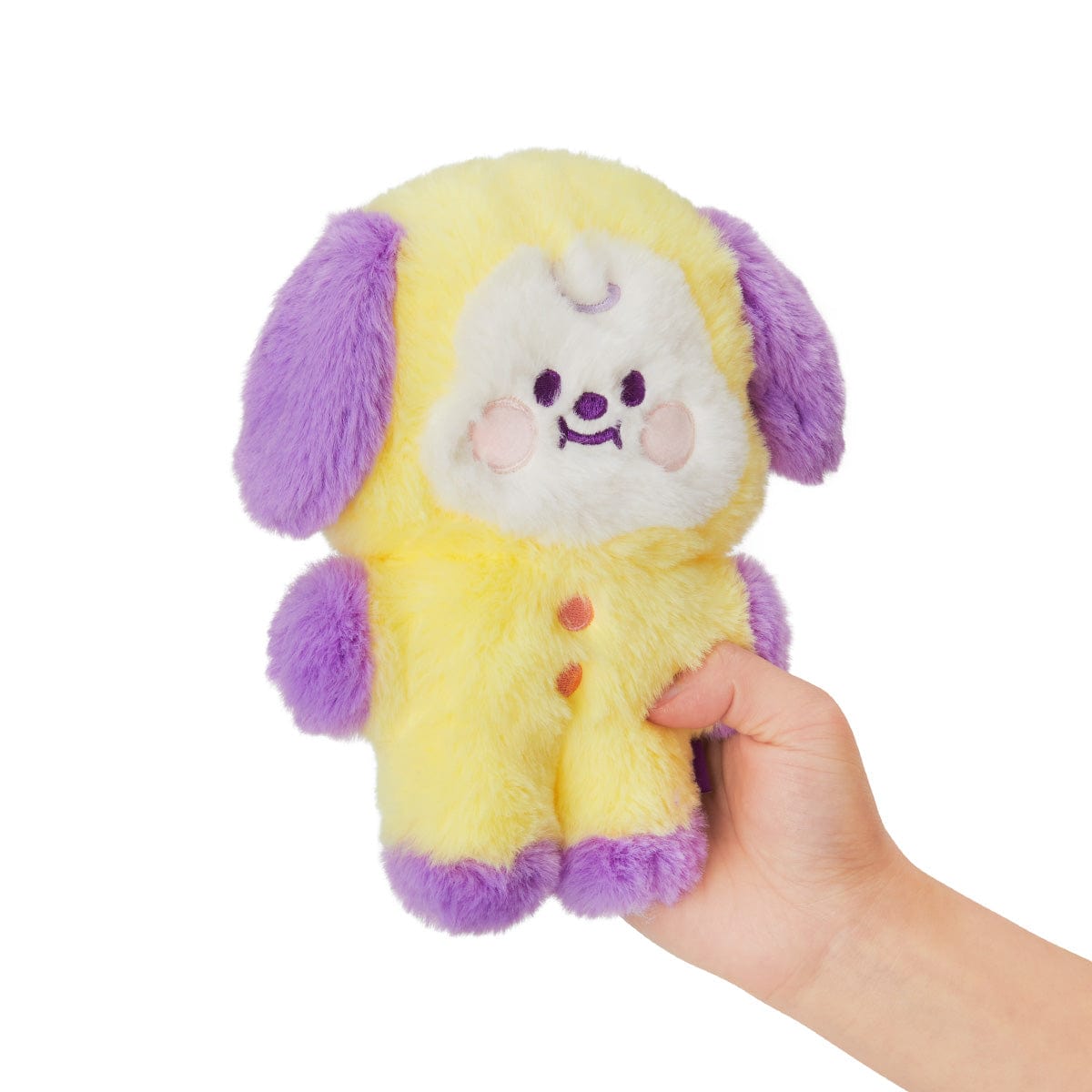 BT21 BABY CHIMMY FLAT FUR STANDING DOLL PURPLE HEART EDITION