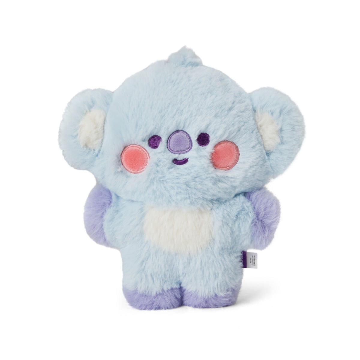 BT21 BABY KOYA FLAT FUR STANDING DOLL PURPLE HEART EDITION