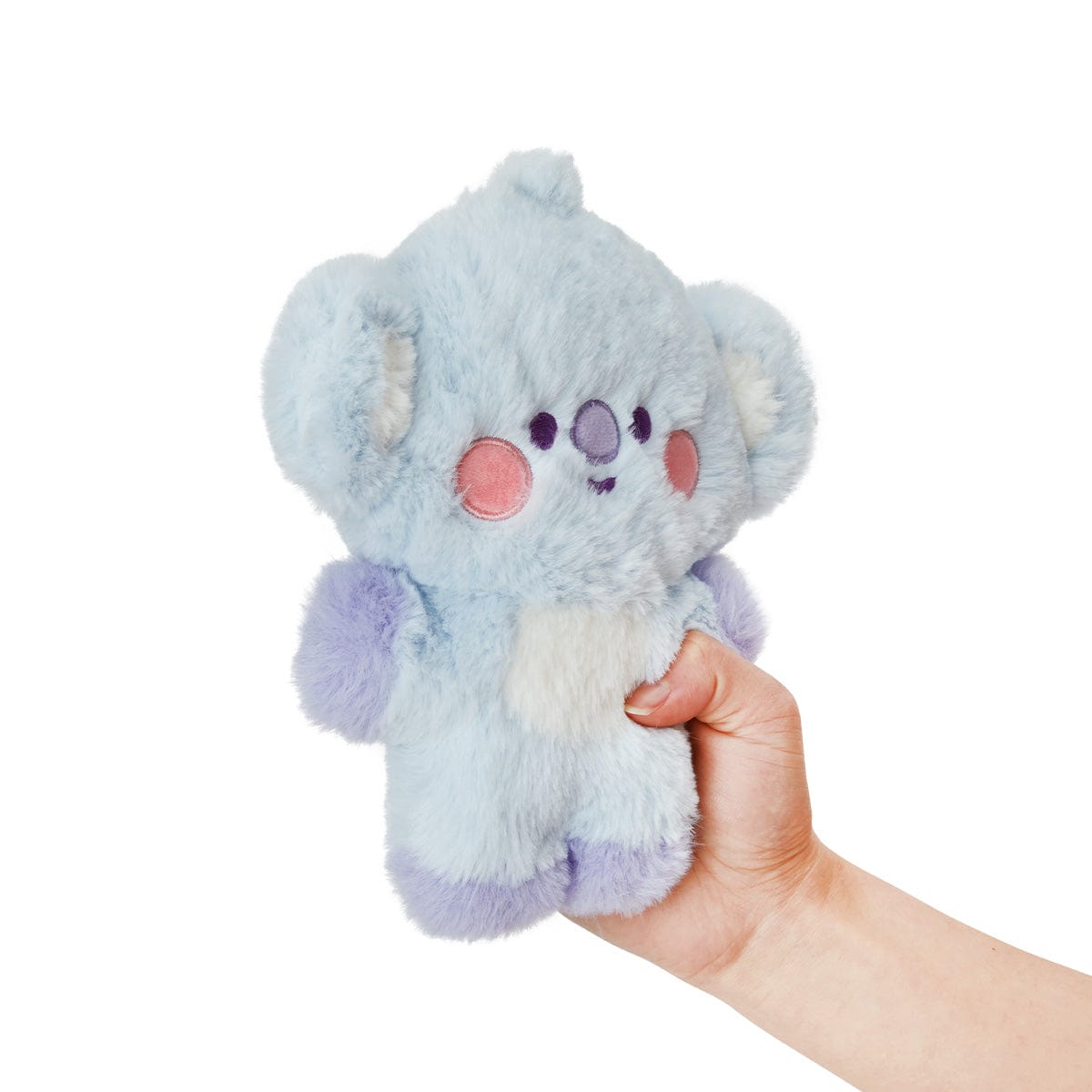BT21 BABY KOYA FLAT FUR STANDING DOLL PURPLE HEART EDITION