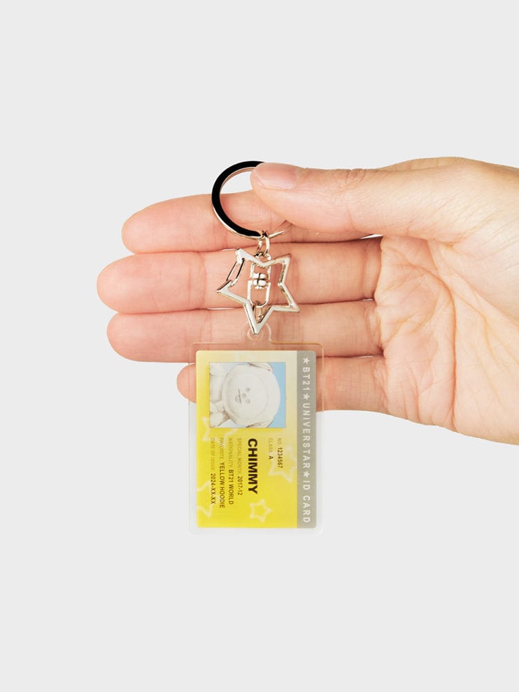 BT21 CHIMMY ID CARD ACRYLIC KEYRING SILVER EDITION