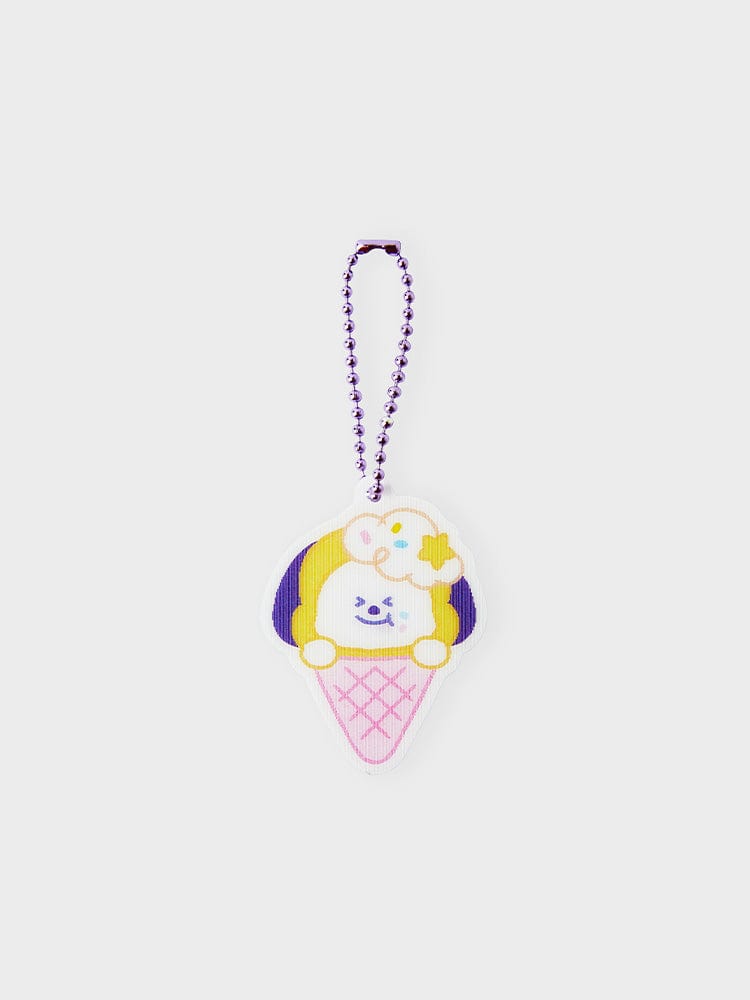 BT21 CHIMMY LENTICULAR 3D KEYRING ON THE CLOUD EDITION