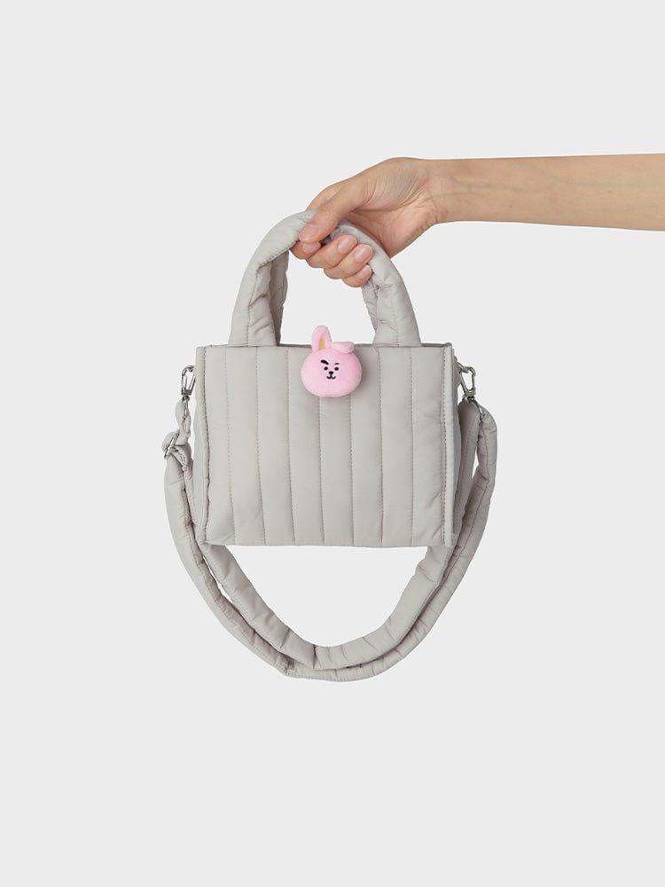 BT21 COOKY QUILTED BAG WITH FACE PLUSH BADGE WINTER EDITION