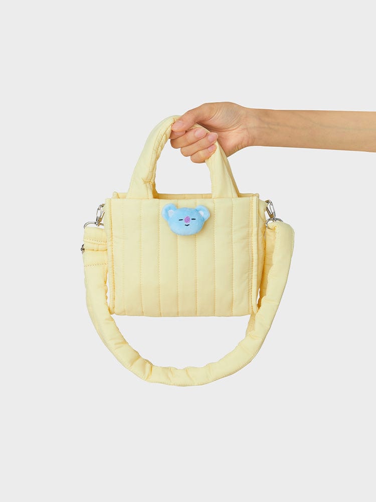 BT21 KOYA QUILTED BAG WITH FACE PLUSH BADGE WINTER EDITION