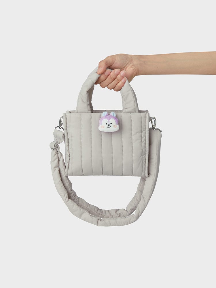 BT21 MANG QUILTED BAG WITH FACE PLUSH BADGE WINTER EDITION