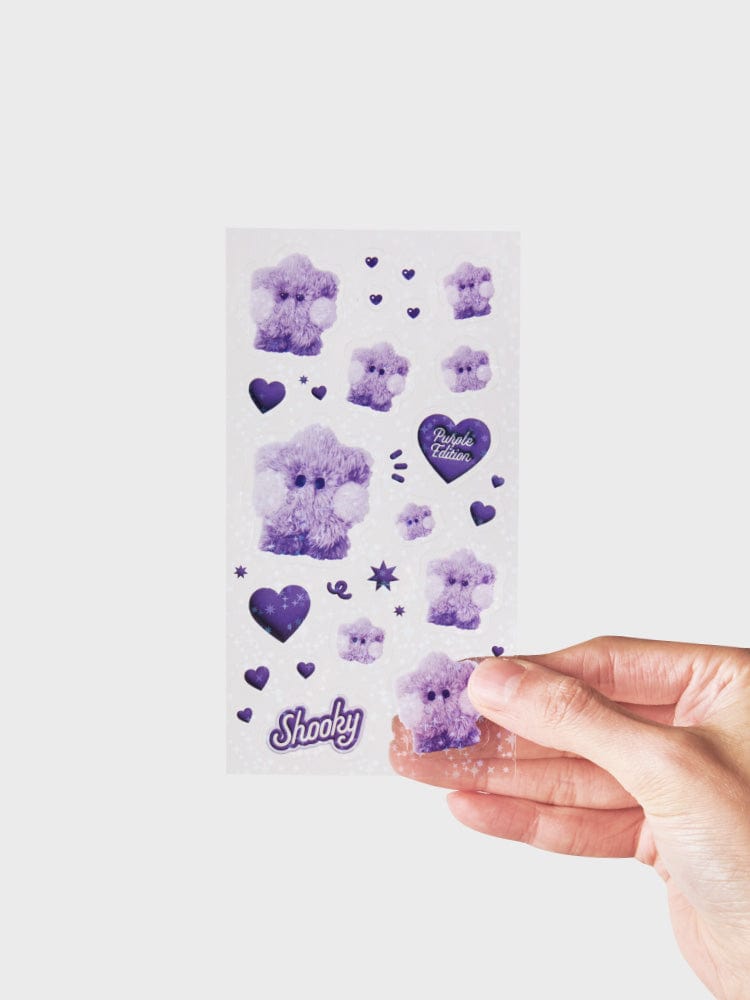 BT21 SHOOKY minini STICKERS PURPLE OF WISH EDITION