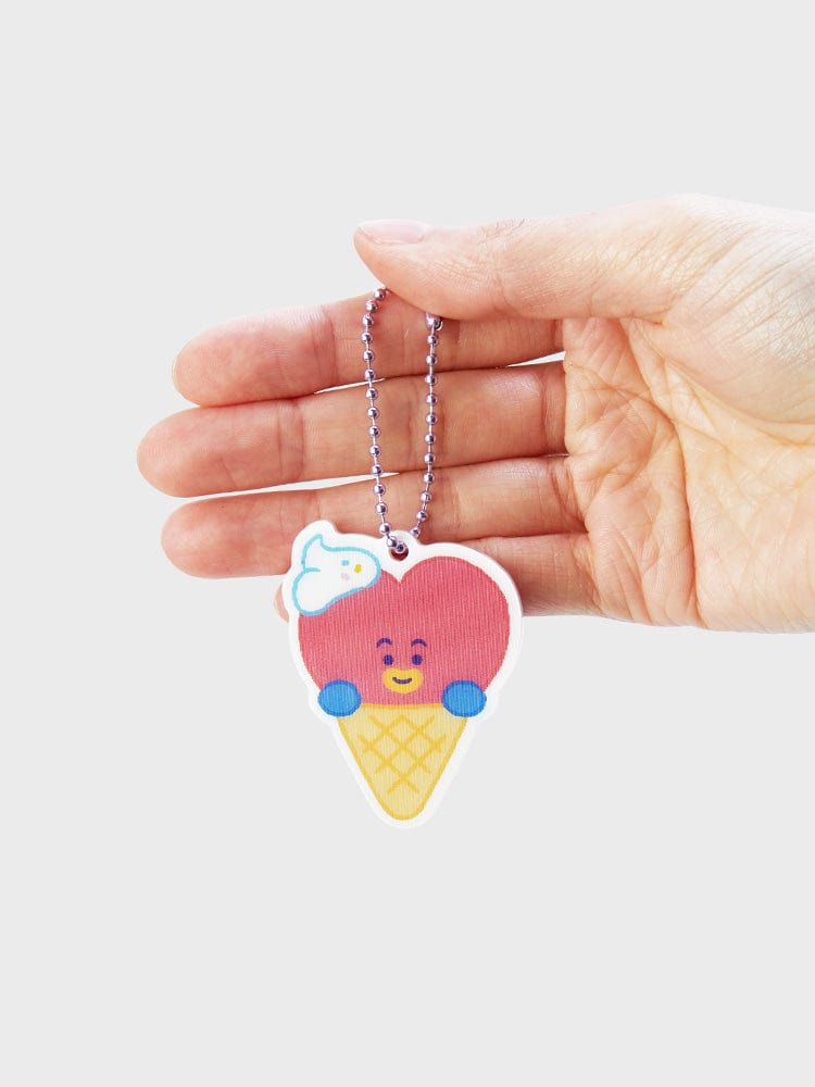 BT21 TATA LENTICULAR 3D KEYRING ON THE CLOUD EDITION