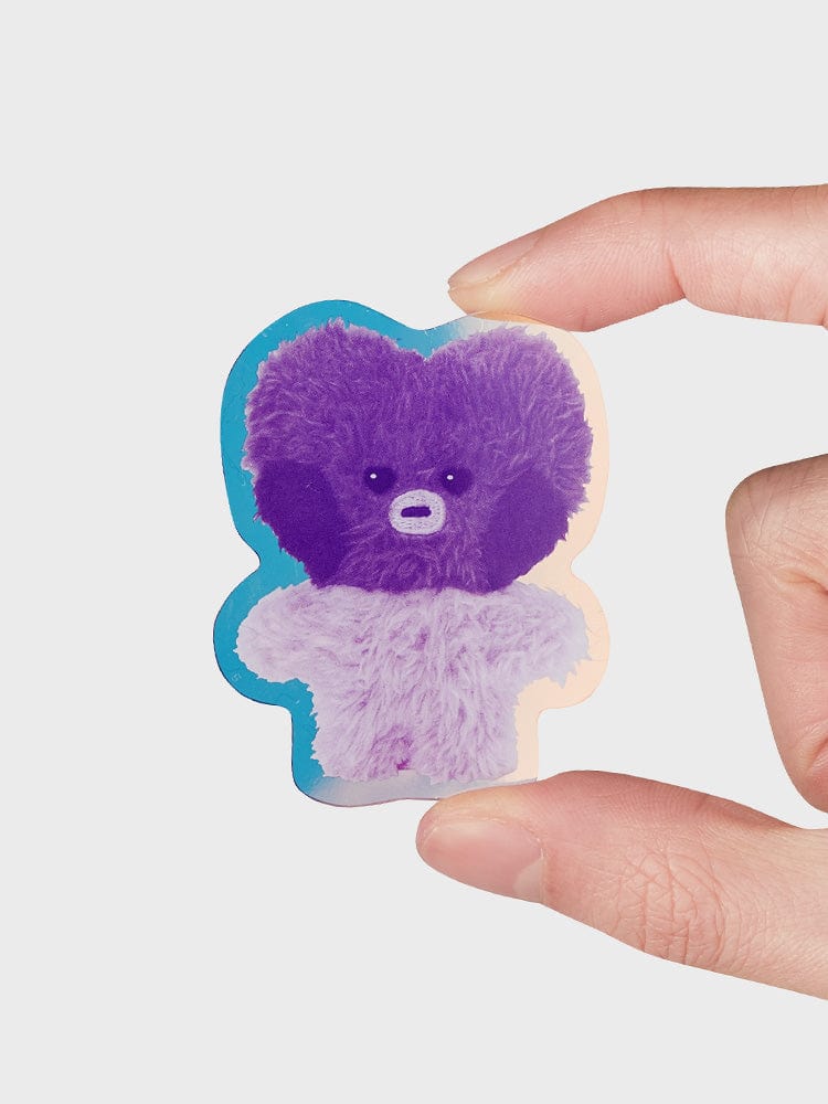 BT21 TATA minini ACRYLIC MAGNETIC CLIP PURPLE OF WISH EDITION