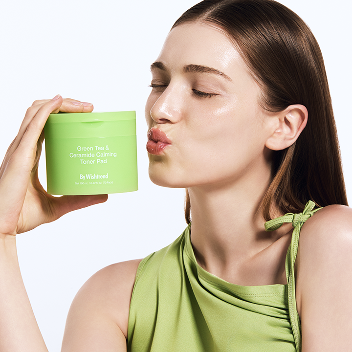 By Wishtrend Green Tea & Ceramide Calming Toner Pad 70 Sheets