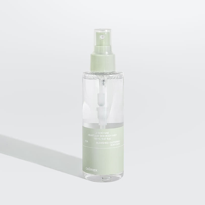 CELIMAX Ji Woo Gae Heartleaf BHA Body Mist 150ml product bottle on white background