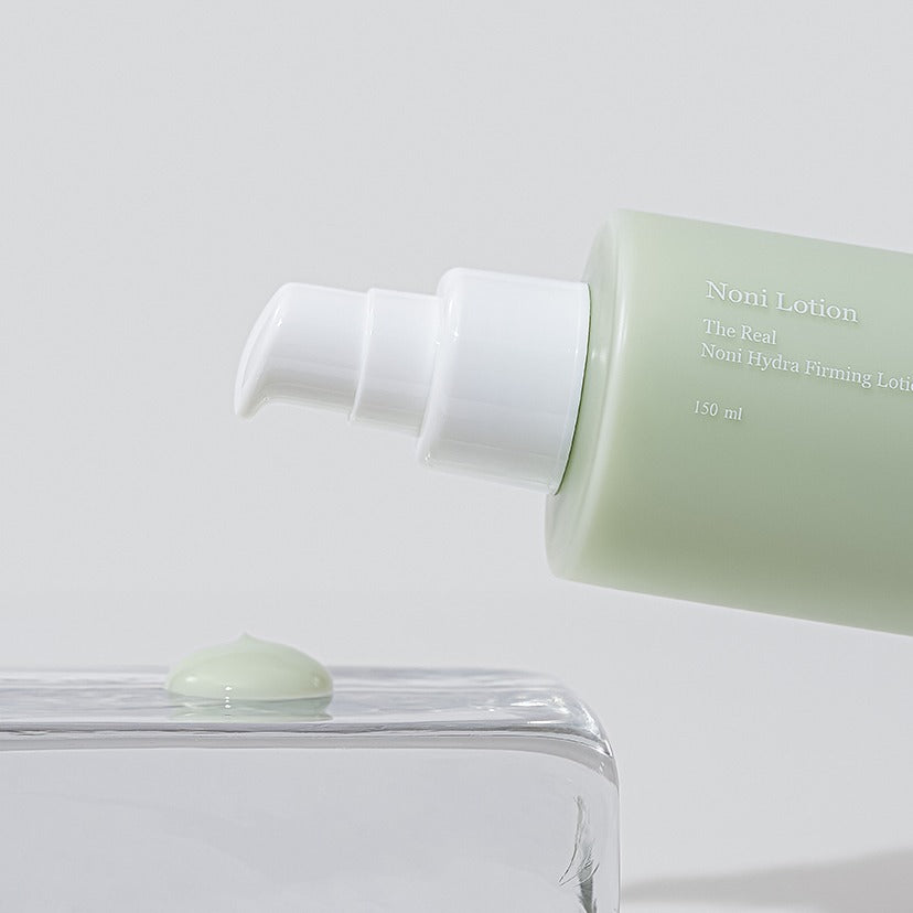 CELIMAX The Real Nino Hydra Firming Lotion 150ml with pump, 150ml bottle on a white background