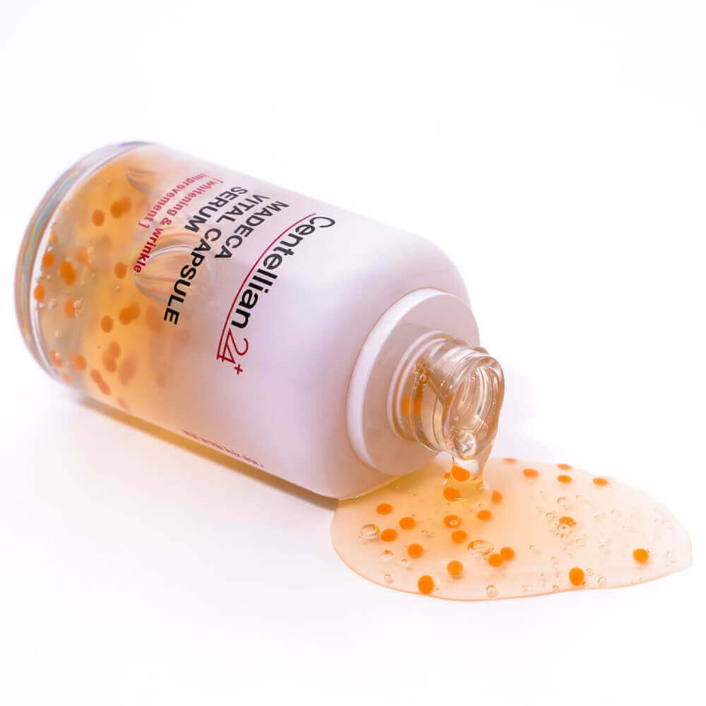 CENTELLIAN 24 Madeca Vital Capsule Serum 50ml with serum flowing from bottle
