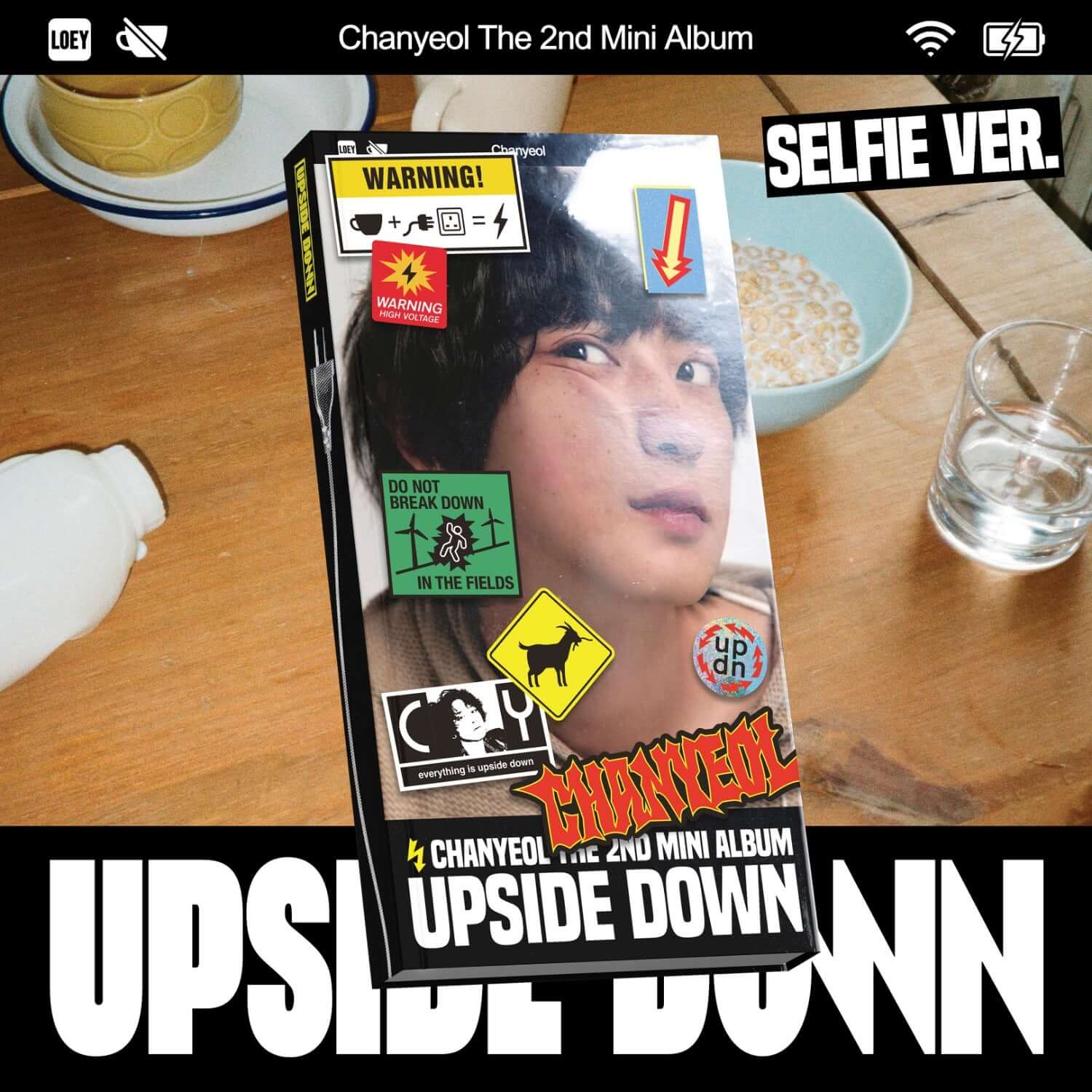 CHANYEOL - 2nd Album [Upside Down] (Selfie Ver.)(Smart Album | Kool Seoul - Buy Kpop Albums Online