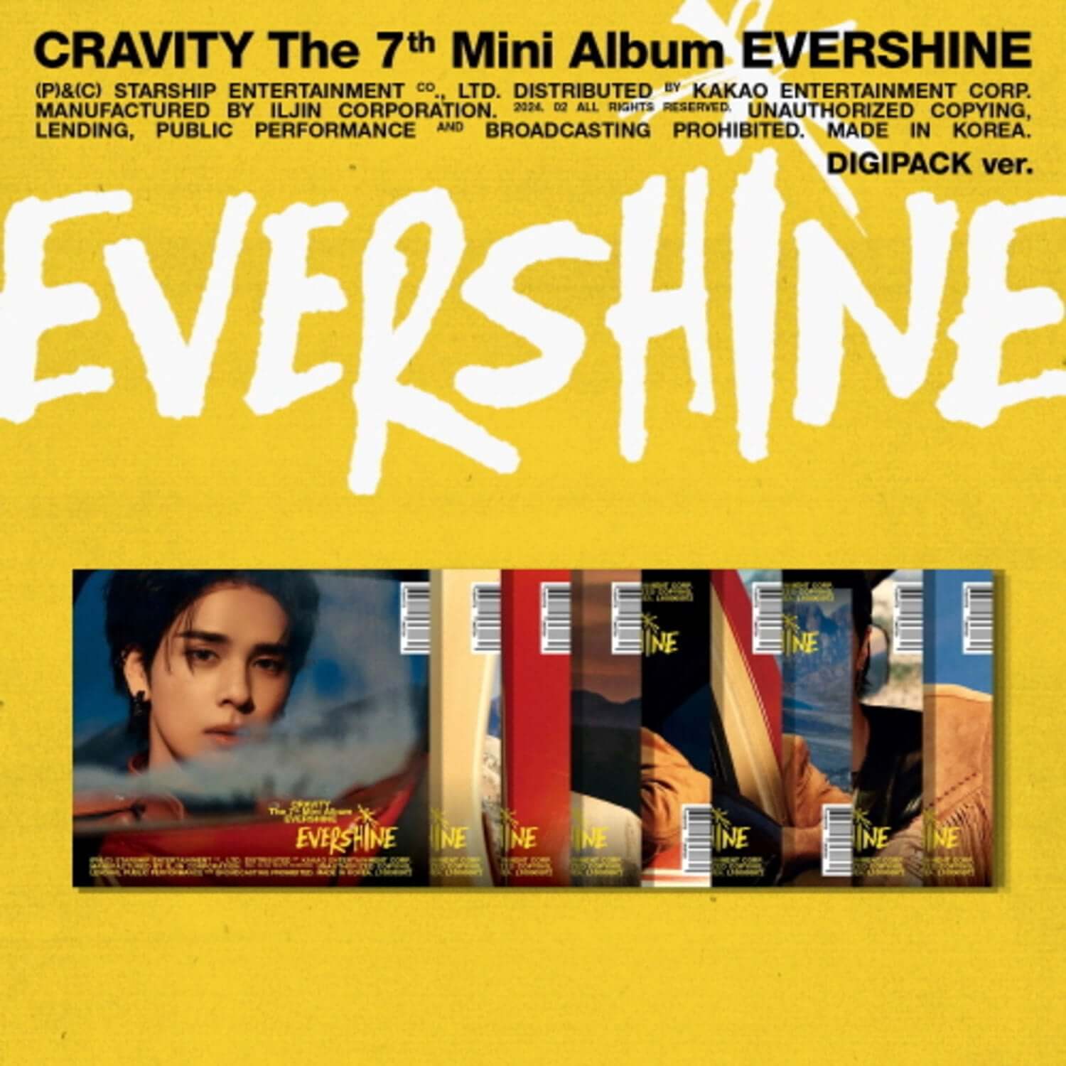 CRAVITY - 7th Album [EVERSHINE] (DIGIPACK ver.) (Random 1 of | Kool Seoul - Buy Kpop Albums Online