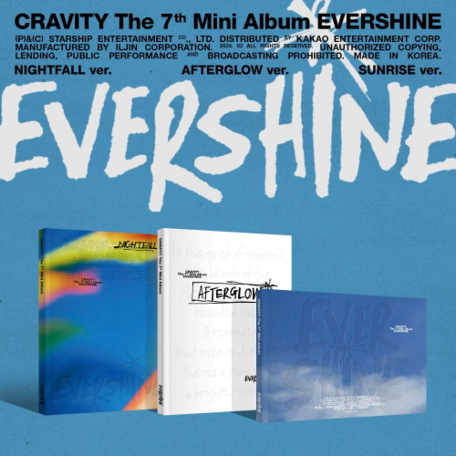CRAVITY - 7th Album [EVERSHINE] (Set of 3) - Kpop Album | Kool Seoul - Buy Kpop Albums Online