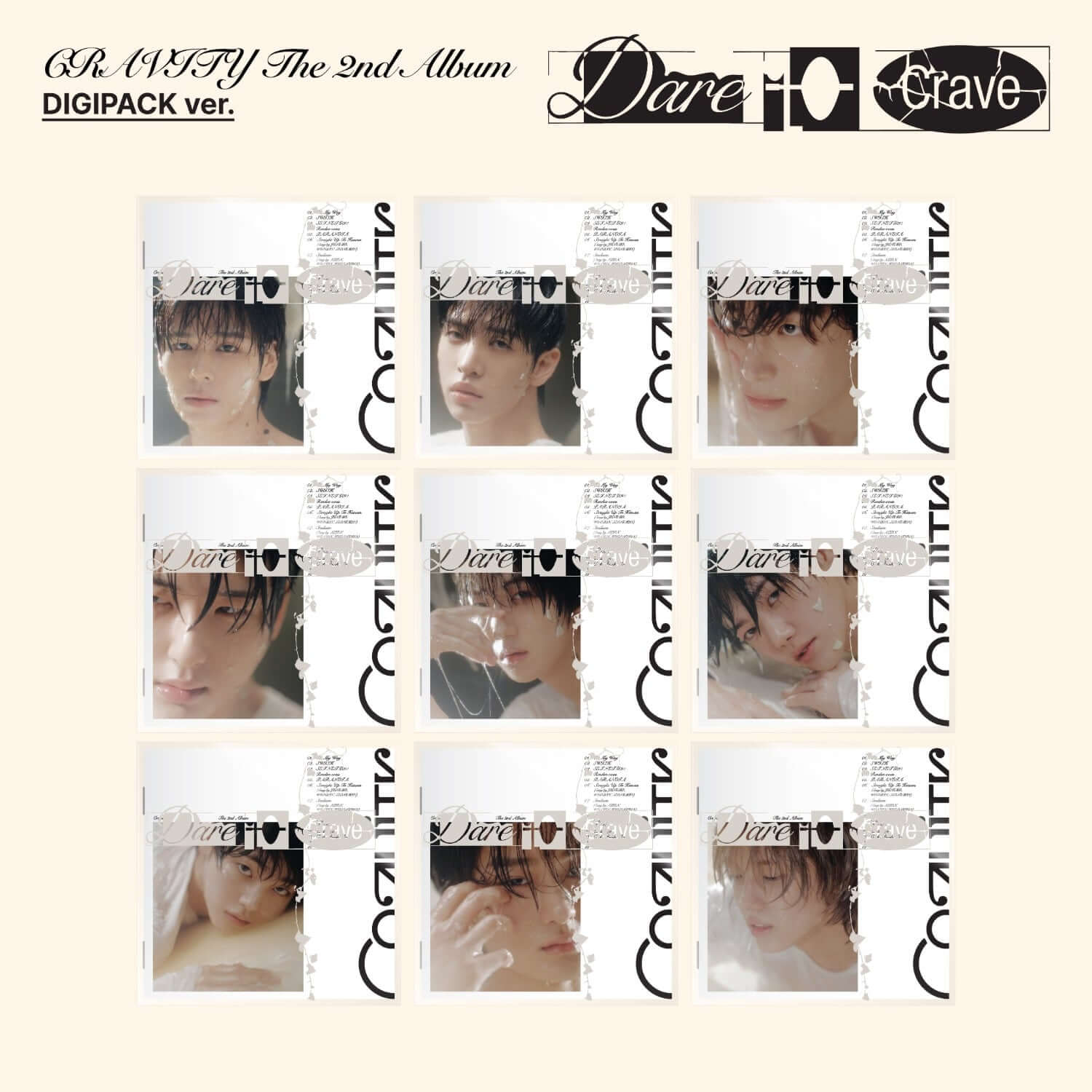 CRAVITY - The 2nd Album [Dare to Crave] (DIGIPACK ver.) (Ran | Kool Seoul - Buy Kpop Albums Online