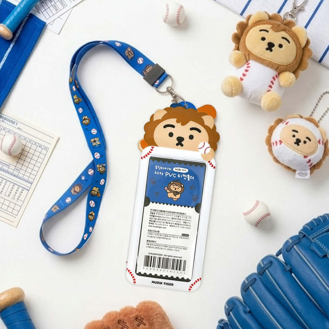 Muzik Tiger Lion Pvc Ticket Holder