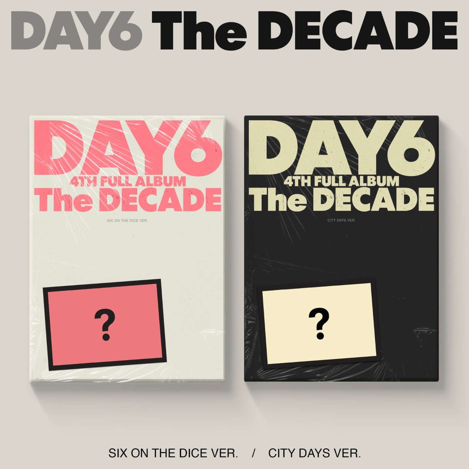 DAY6 - [The DECADE] SIX ON THE DICE VER., CITY DAYS VER. (Ra | Kool Seoul - Buy Kpop Albums Online