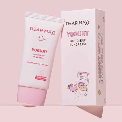 DEAR MAY Yogurt Tone Up Sunscream SPF50+PA++++ 50ml | Kool Seoul