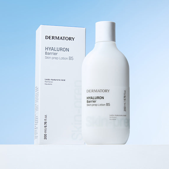DERMATORY Hyaluronic Barrier Skin Prep Lotion B5 200ml bottle and packaging