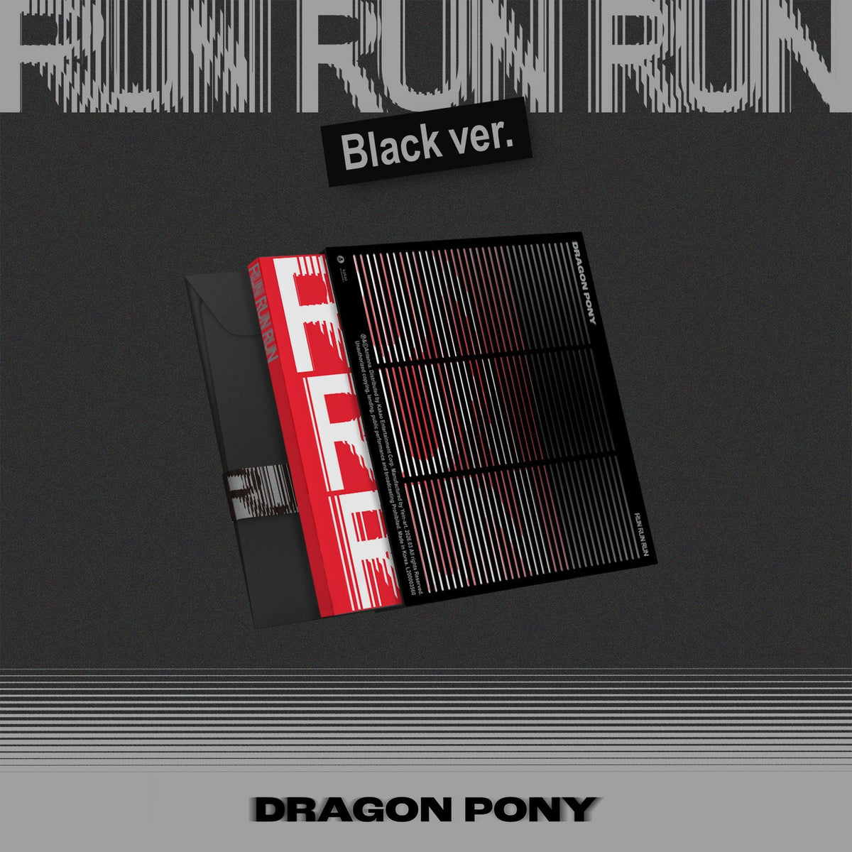 DRAGON PONY - [RUN RUN RUN] (BLACK VER.) - Kpop Album | Kool Seoul - Buy Kpop Albums Online