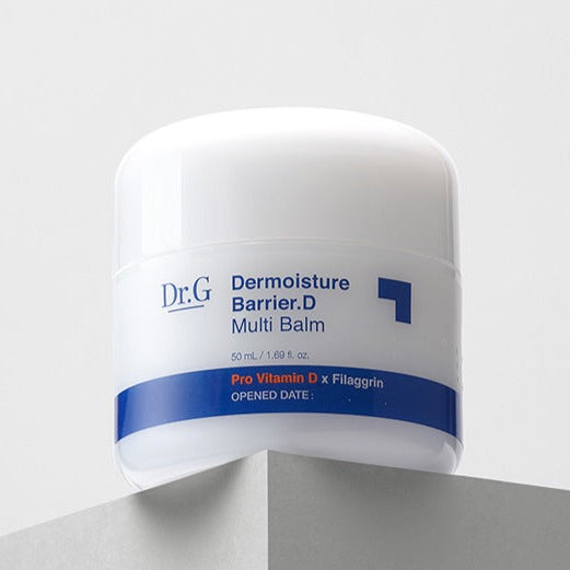 Dr.G Dermoisture barrier D Multi Balm 50ml container on a shelf