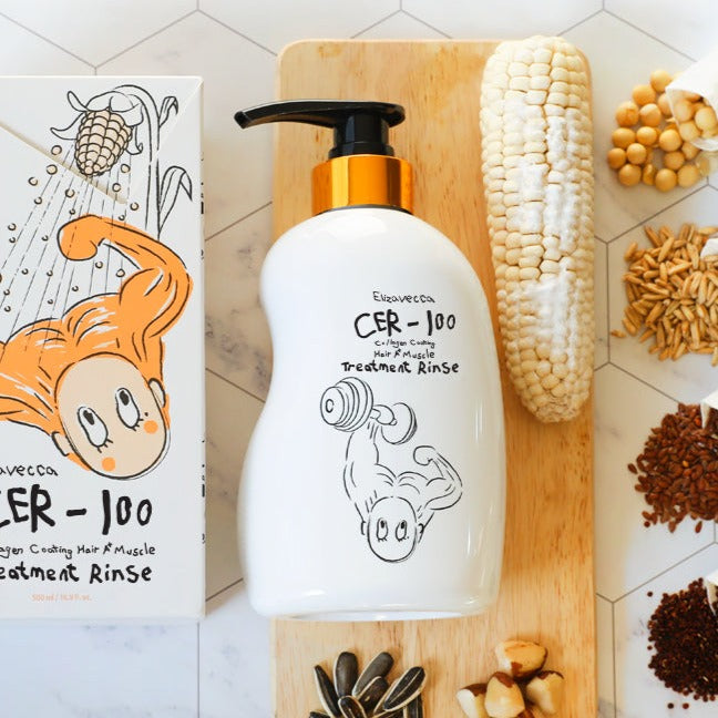 Elizavecca Cer-100コラーゲンコーティングヘアA+マッスルトリートメントリンス 500ml