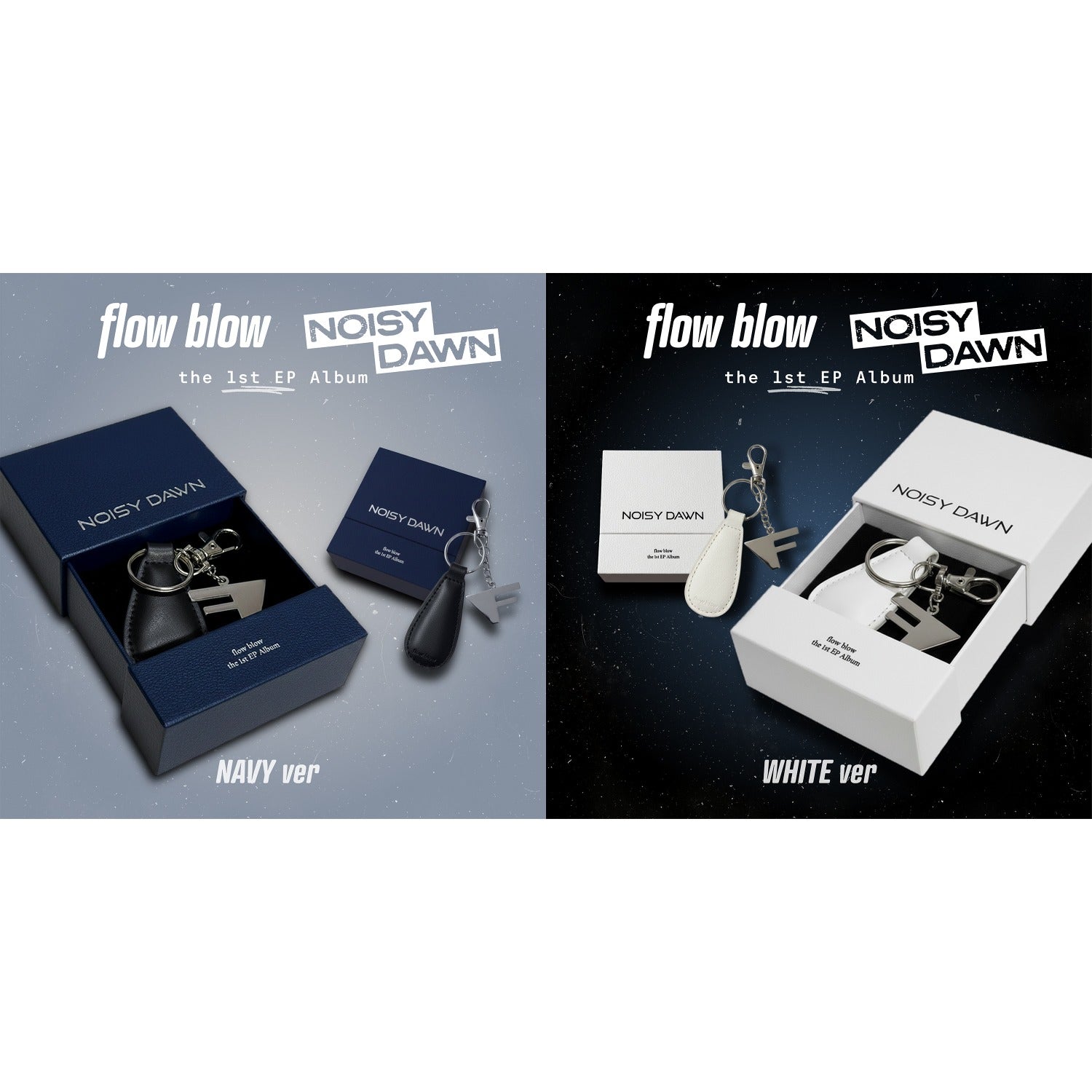 FLOW BLOW - [1st EP Album : NOISY DAWN] (Navy ver. / White v | Kool Seoul - Buy Kpop Albums Online