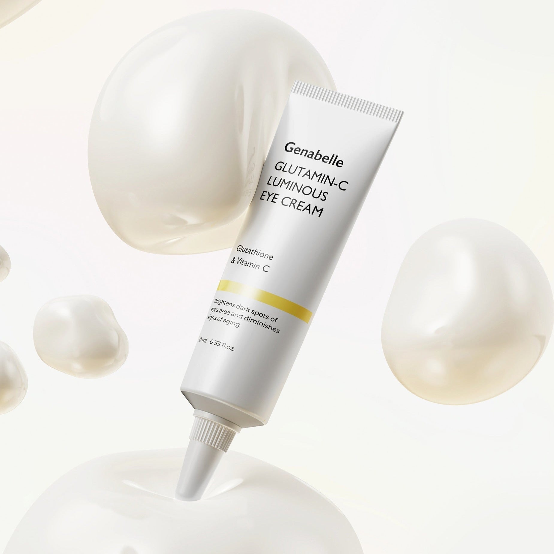 GENABELLE Glutamin-C Luminous Eye Cream 10ml tube with pearl accents
