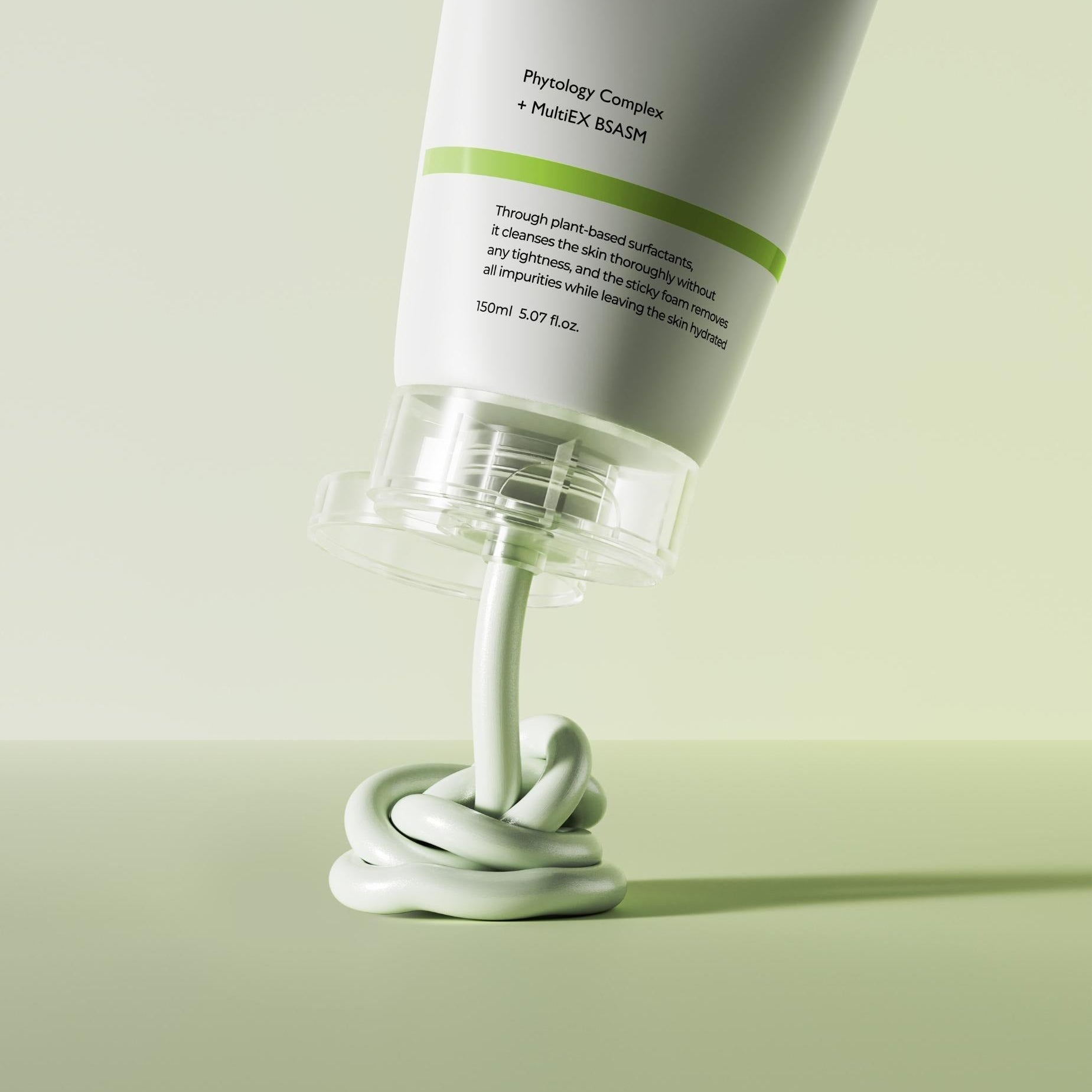 GENABELLE Phytology 17 Perfect Cleansing Foam 150ml tube with foam squeezing out