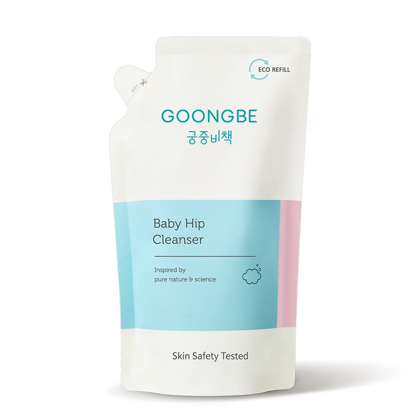GOONGBE Palace Secret Baby Hip Cleanser Refill Pouch 250ml standing against white background
